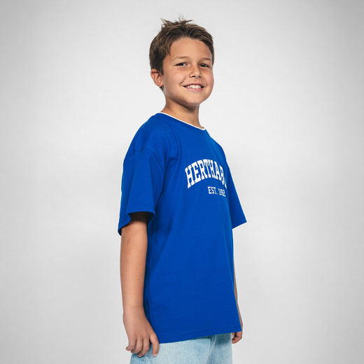 Hertha T-Shirt College Blau Kids Seitenansicht