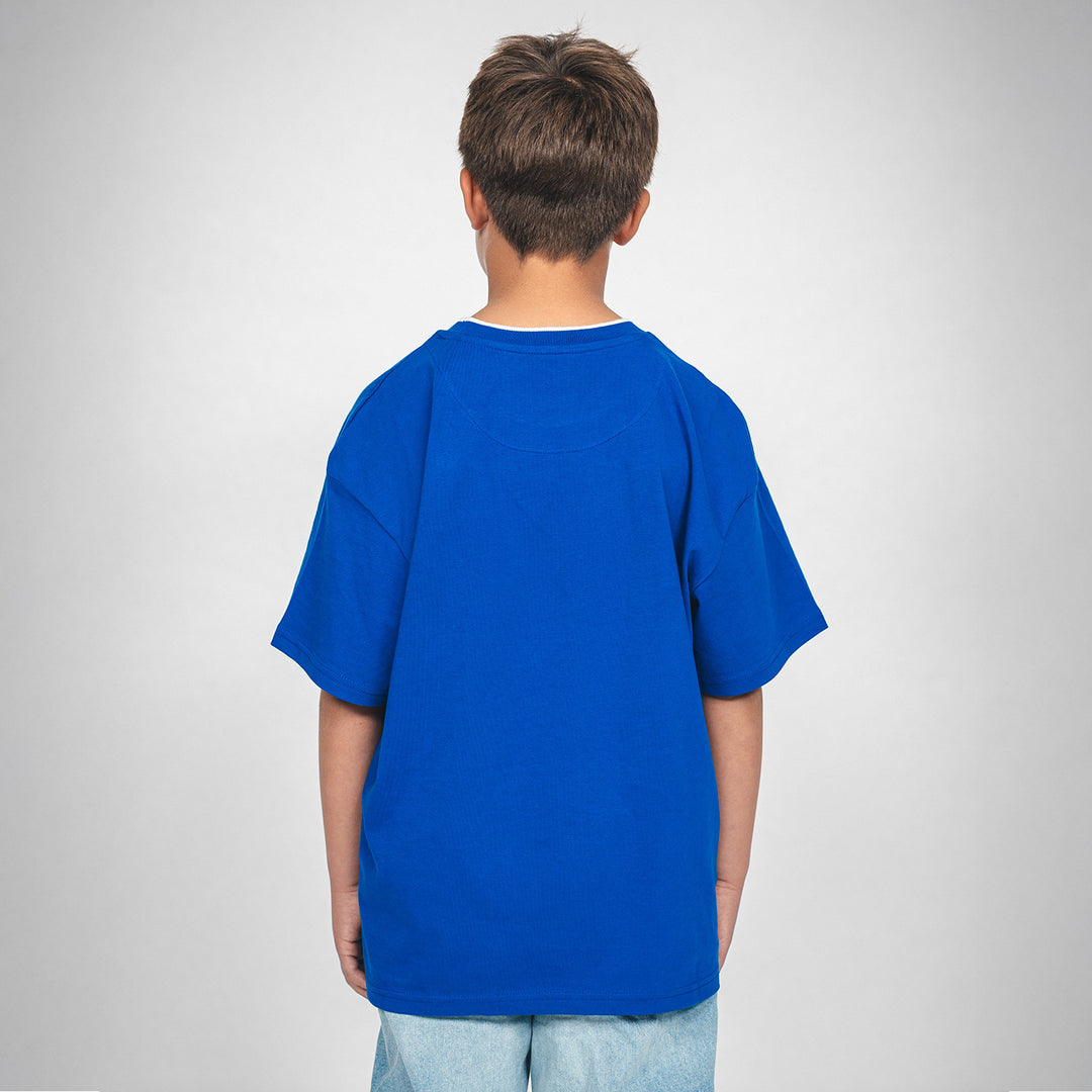 Hertha T-Shirt College Blau Kids Rückansicht