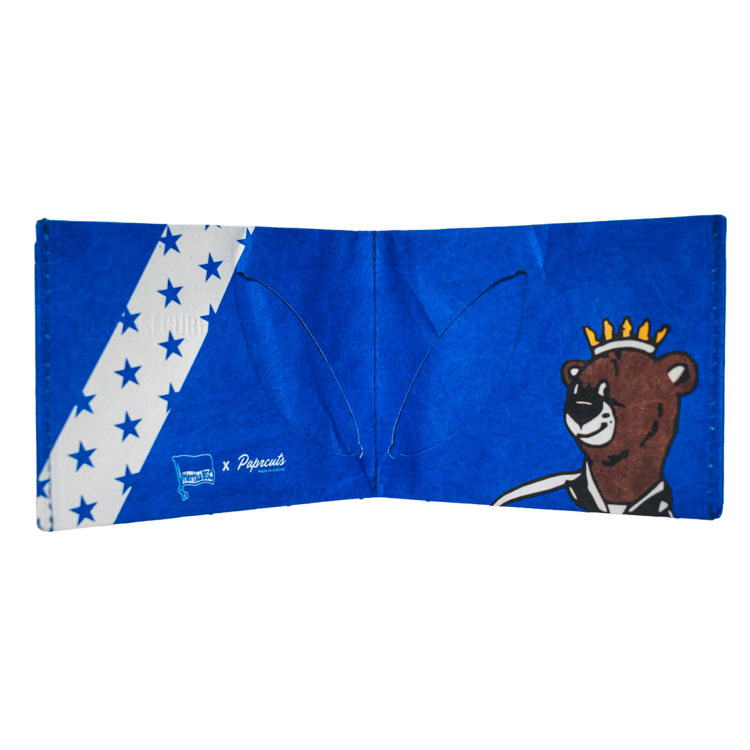 Hertha Geldbörse Sterne Paprcuts offen innen