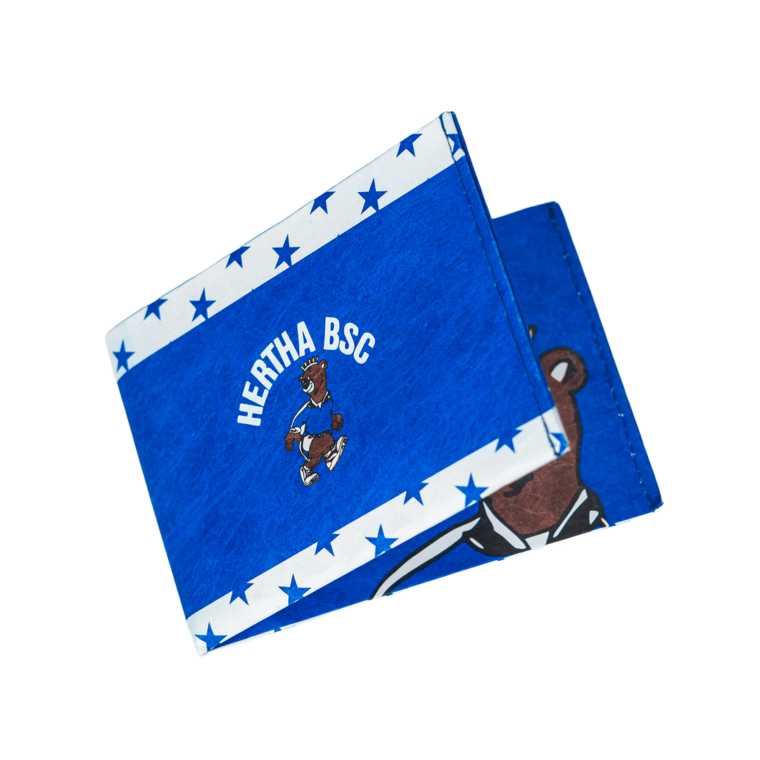 Hertha Geldbörse Sterne Paprcuts seitlich offen