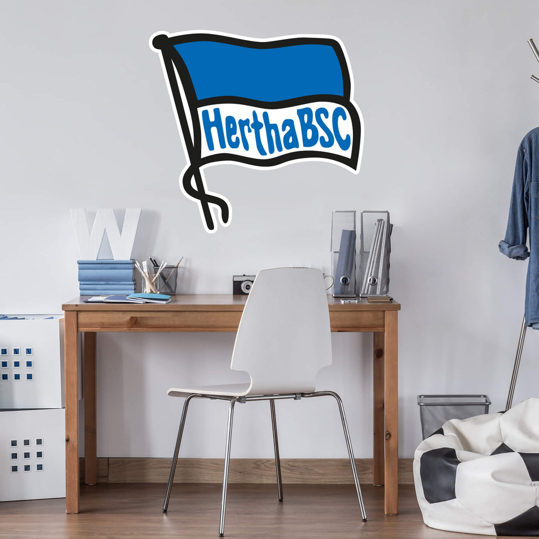 Hertha Wandsticker Fahne