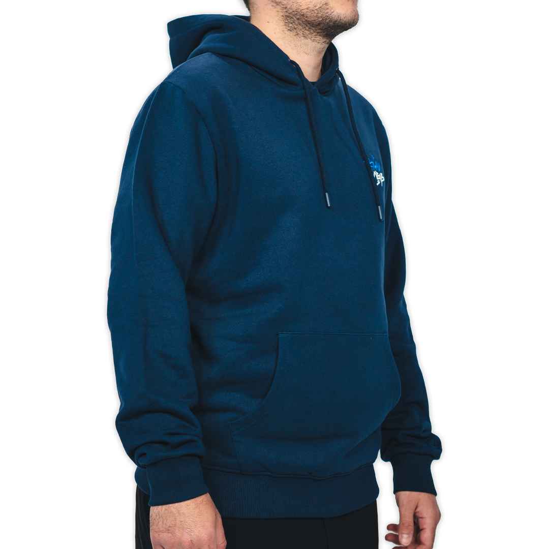 Hertha Hoodie Tag Blau Weiß Seitenansicht
