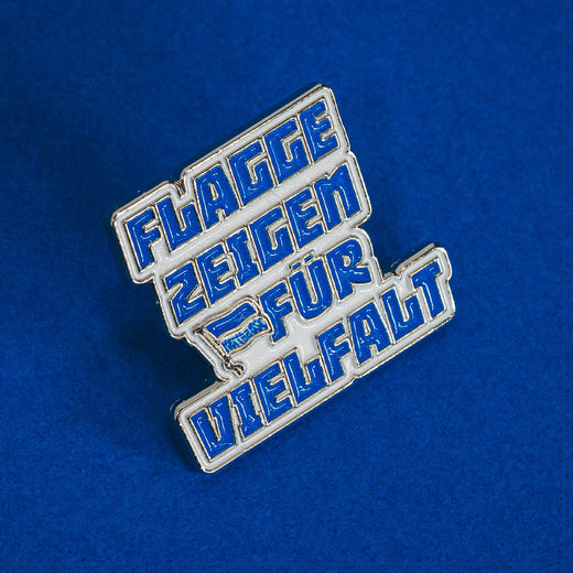 Pin Flagge zeigen für Vielfalt Detail