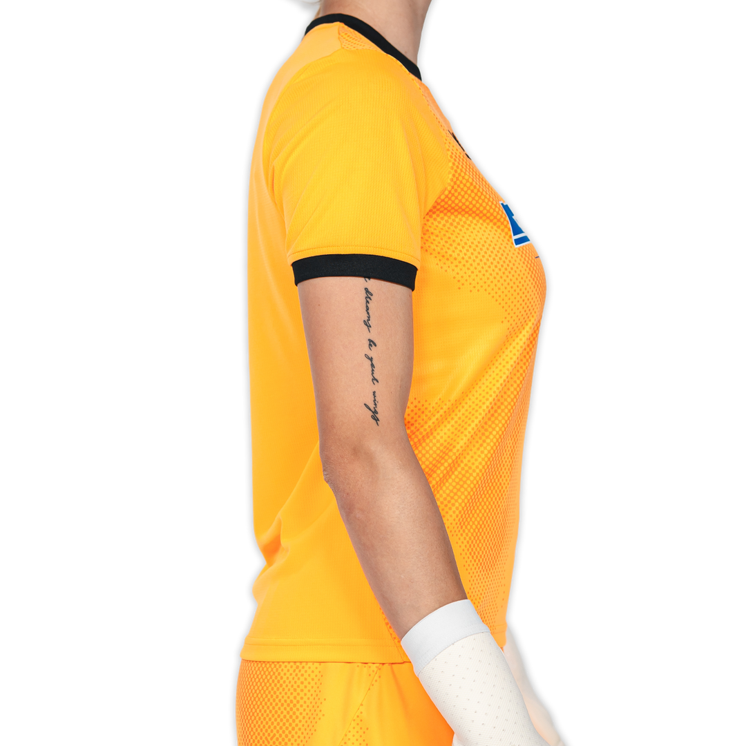 Hertha Torwarttrikot 26/27 orange Damenschnitt Seitenansicht rechts