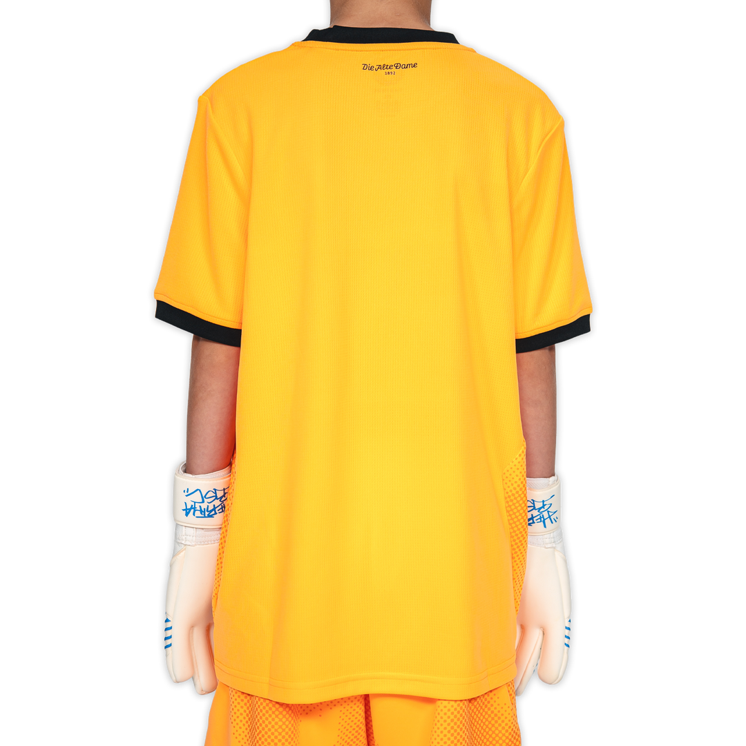 Hertha Torwarttrikot Kids 26/27 orange kurzarm Rückansicht