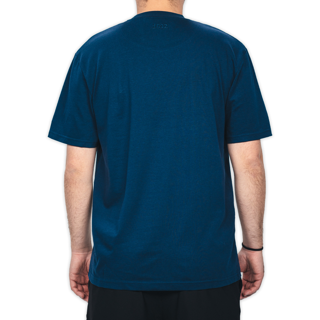 Hertha T-Shirt Tag Blau Weiß Rückansicht