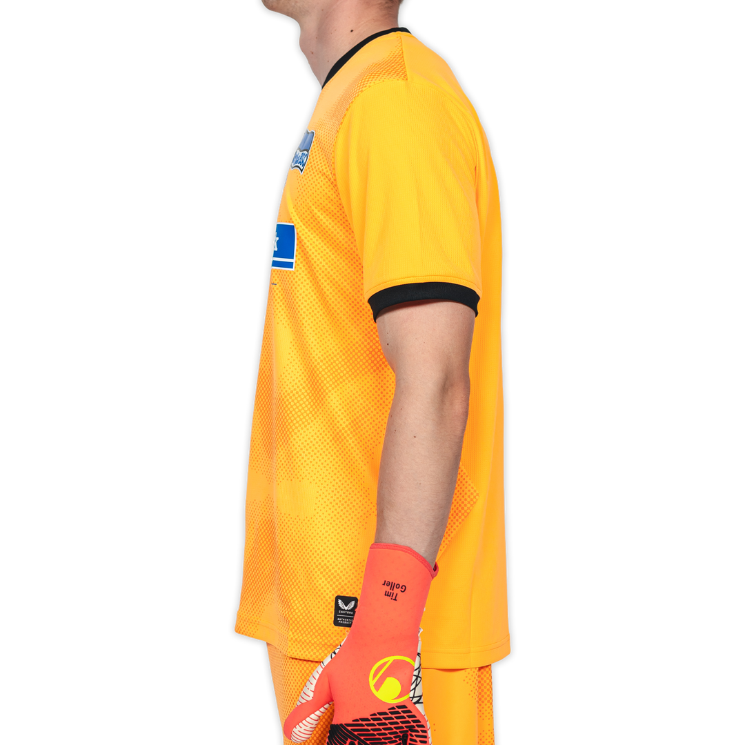 Hertha Torwarttrikot 26/27 orange kurzarm Seitenansicht links