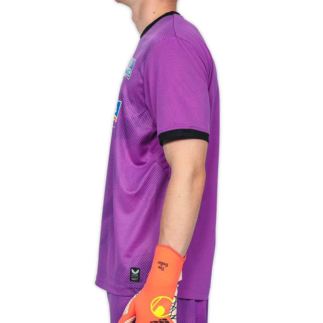 Hertha Torwarttrikot 26/27 violett kurzarm Seitenansicht links