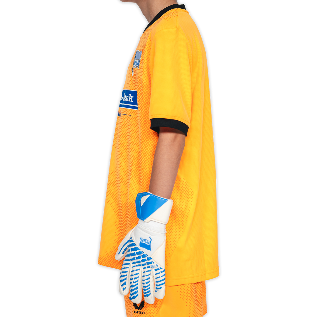 Hertha Torwarttrikot Kids 26/27 orange kurzarm Seitenansicht links