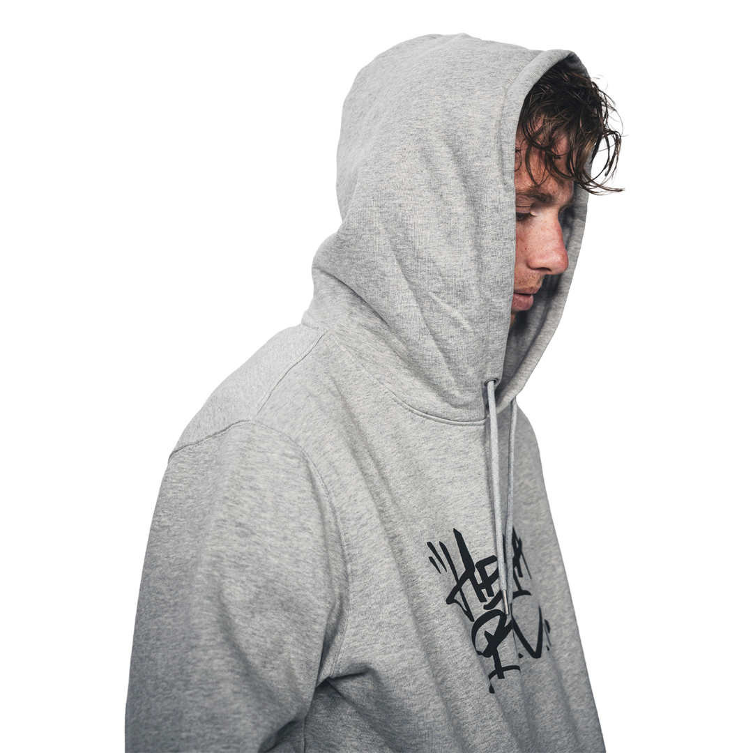 Hoodie Hertha BSC Tag Grau Detail Kapuze