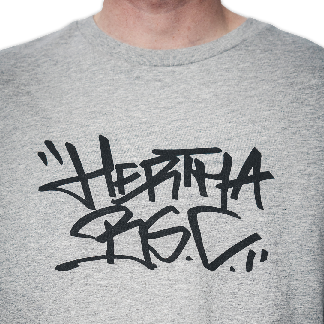 T-Shirt Hertha BSC Tag Grau Detail