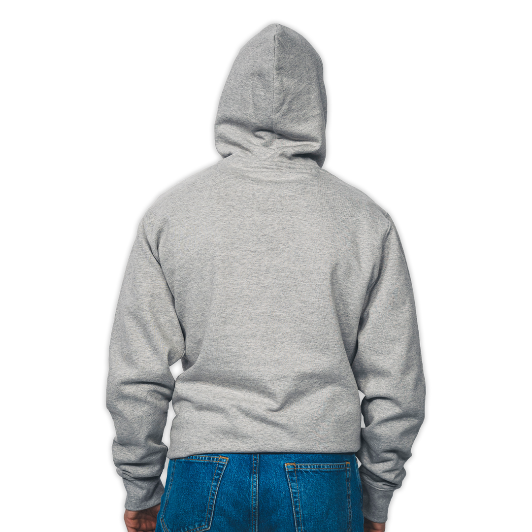 Hoodie Hertha BSC Tag Grau Rückansicht Kapuze