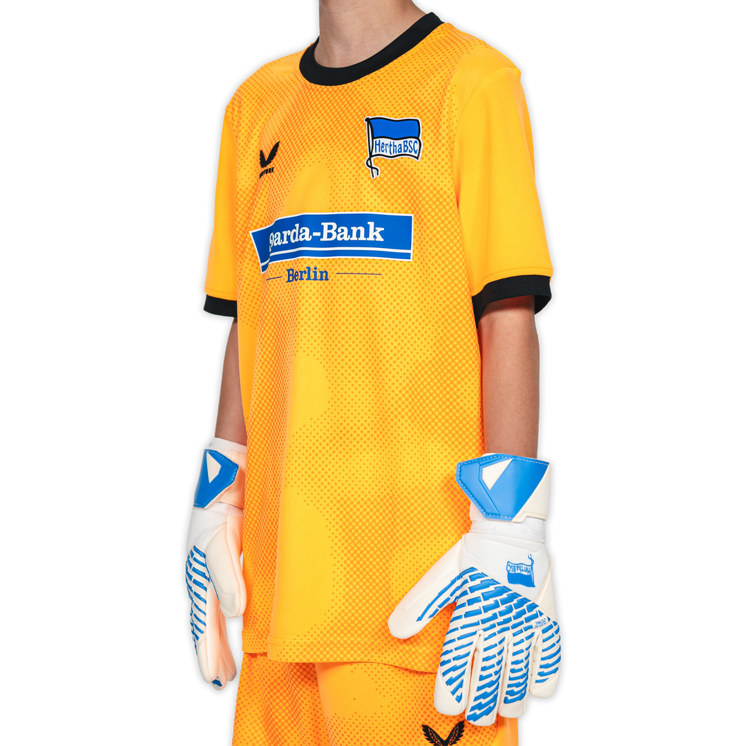 Hertha Torwarttrikot Kids 26/27 orange kurzarm Schrägansicht links