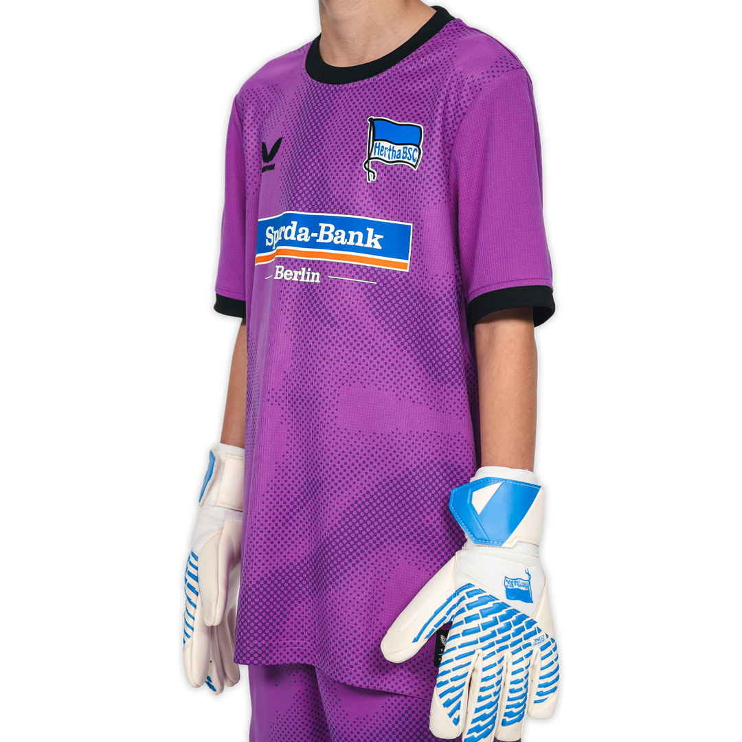 Hertha Torwarttrikot Kids 26/27 violett kurzarm Schrägansicht links