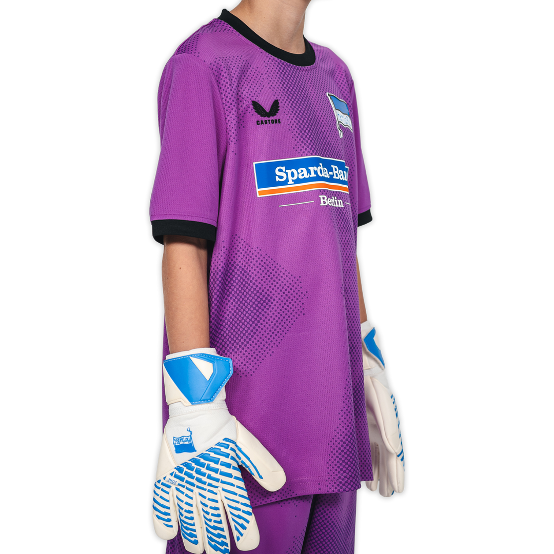 Hertha Torwarttrikot Kids 26/27 violett kurzarm Schrägansicht rechts