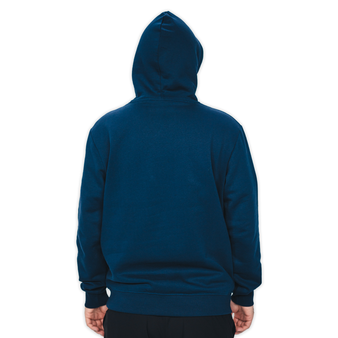 Hertha Hoodie Tag Blau Weiß Rückansicht Kapuze