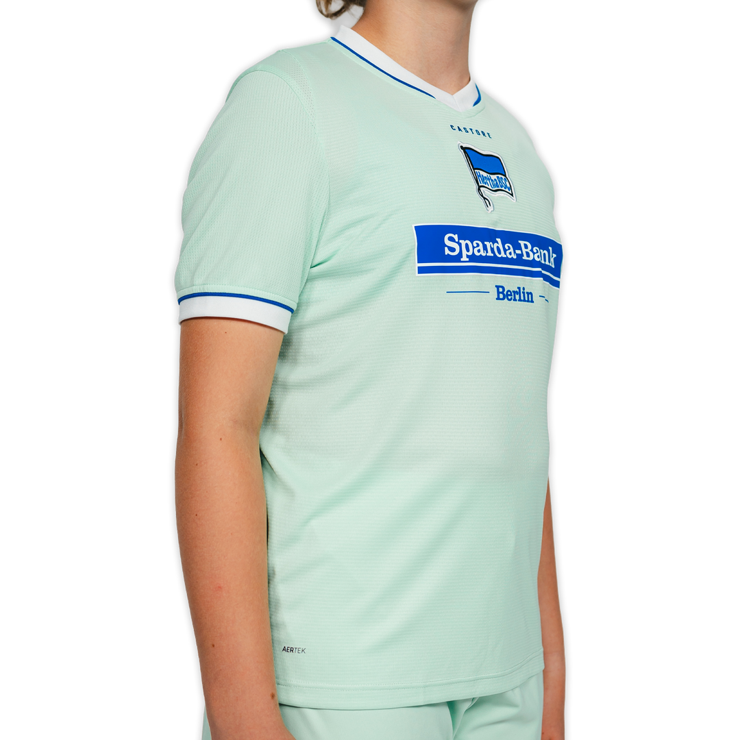 Hertha Ausweichtrikot Kids 26/27 Schrägansicht rechts