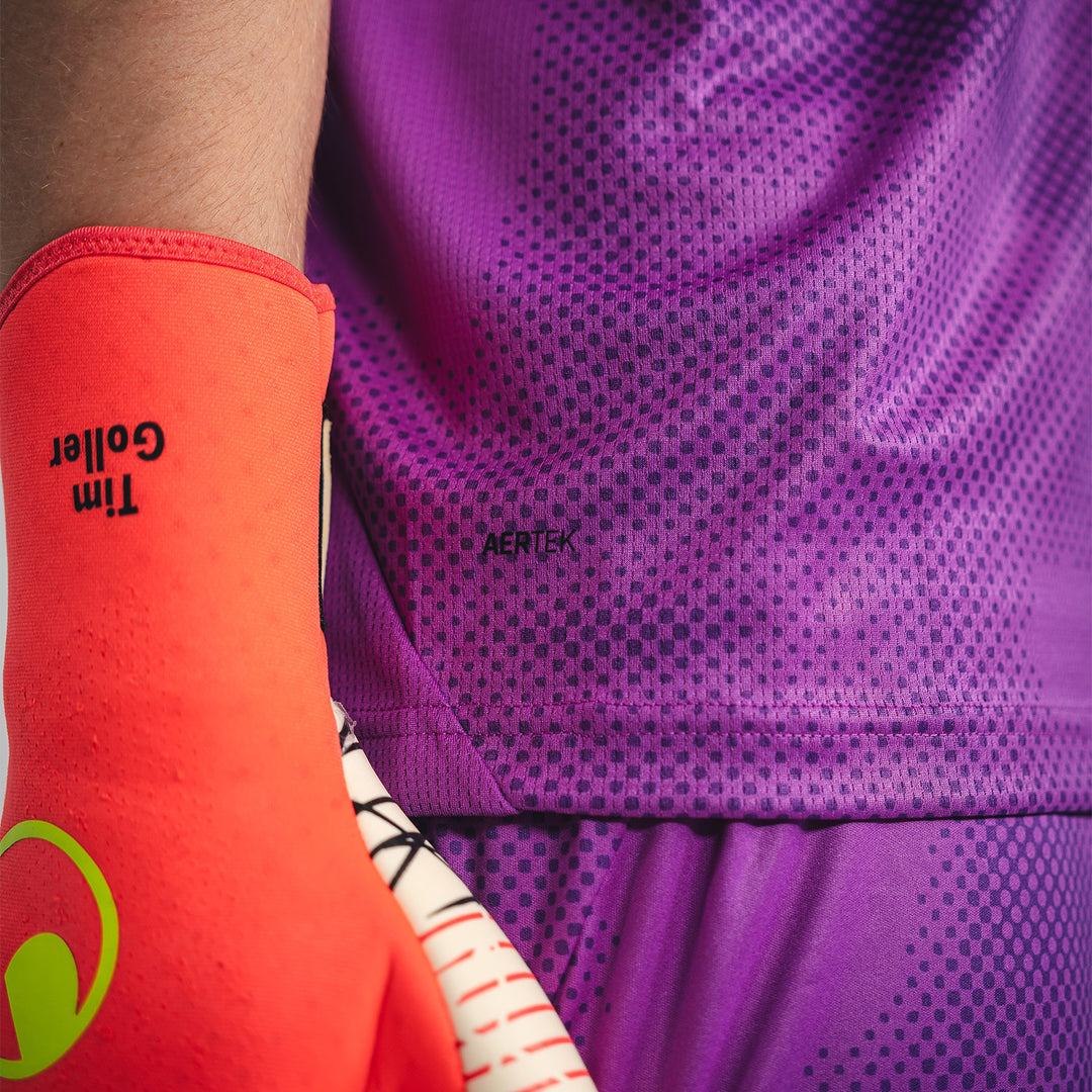 Hertha Torwarttrikot 26/27 violett kurzarm Detail AERTEK