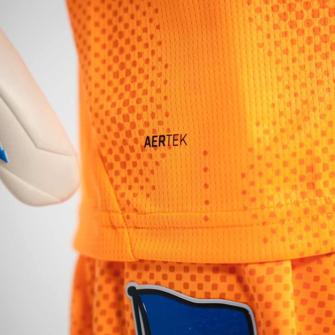 Hertha Torwarttrikot Kids 26/27 orange kurzarm Detail AERTEK