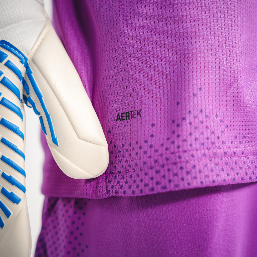 Hertha Torwarttrikot Kids 26/27 violett kurzarm Detail AERTEK