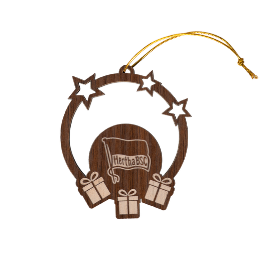 Baumschmuck Holz Logo rund