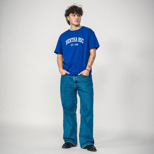 T-Shirt College Blau