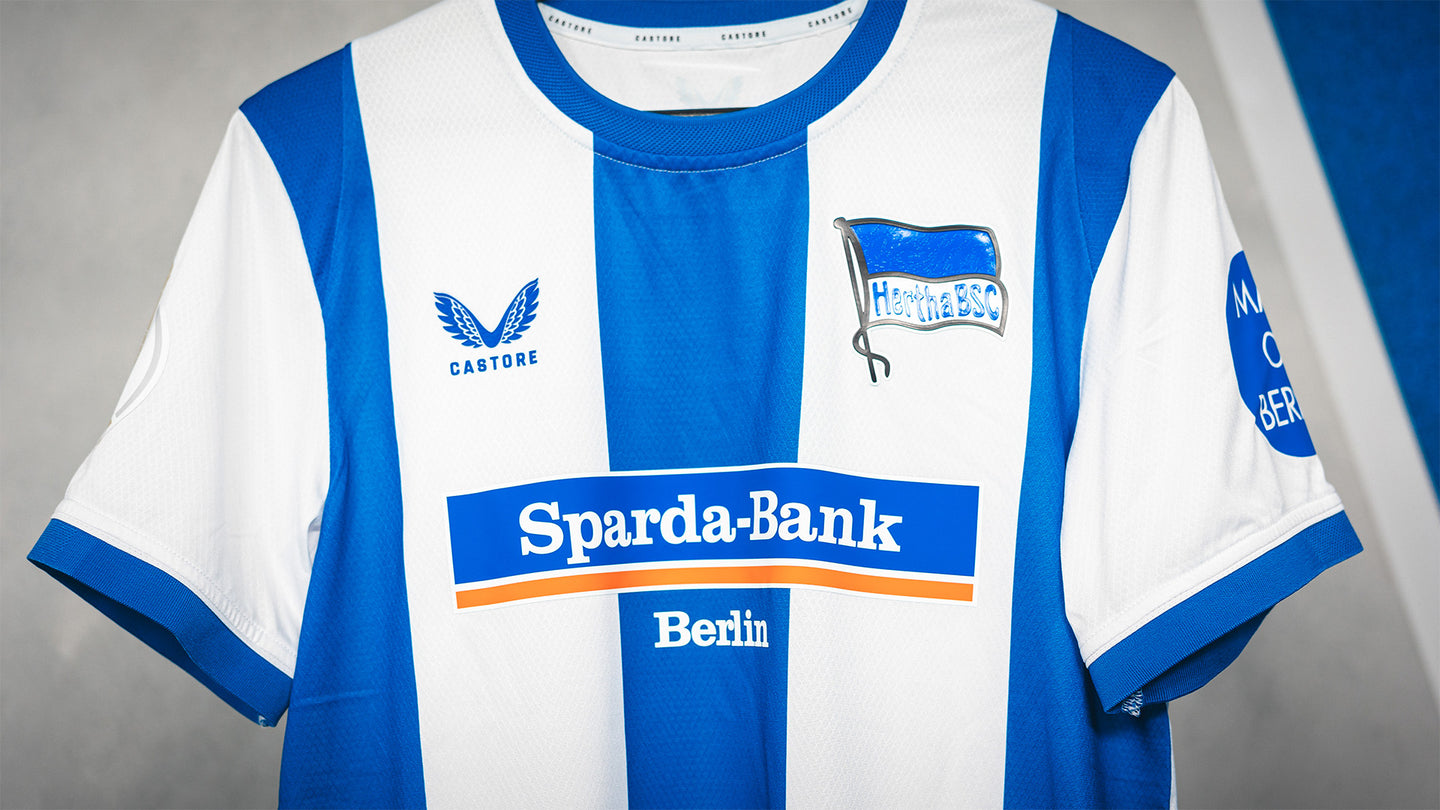 Hertha Match vorbereitetes Trikot Adewumi DFB Pokal #FCSBSC Vorderansicht Detail