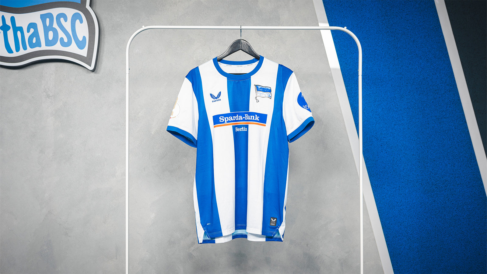 Hertha Match vorbereitetes Trikot Alfa DFB Pokal #FCSBSC Vorderansicht