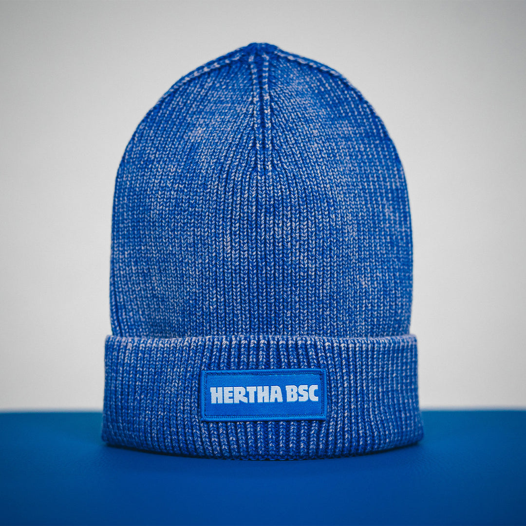 Mütze Washed Blau aufgestellte Ansicht