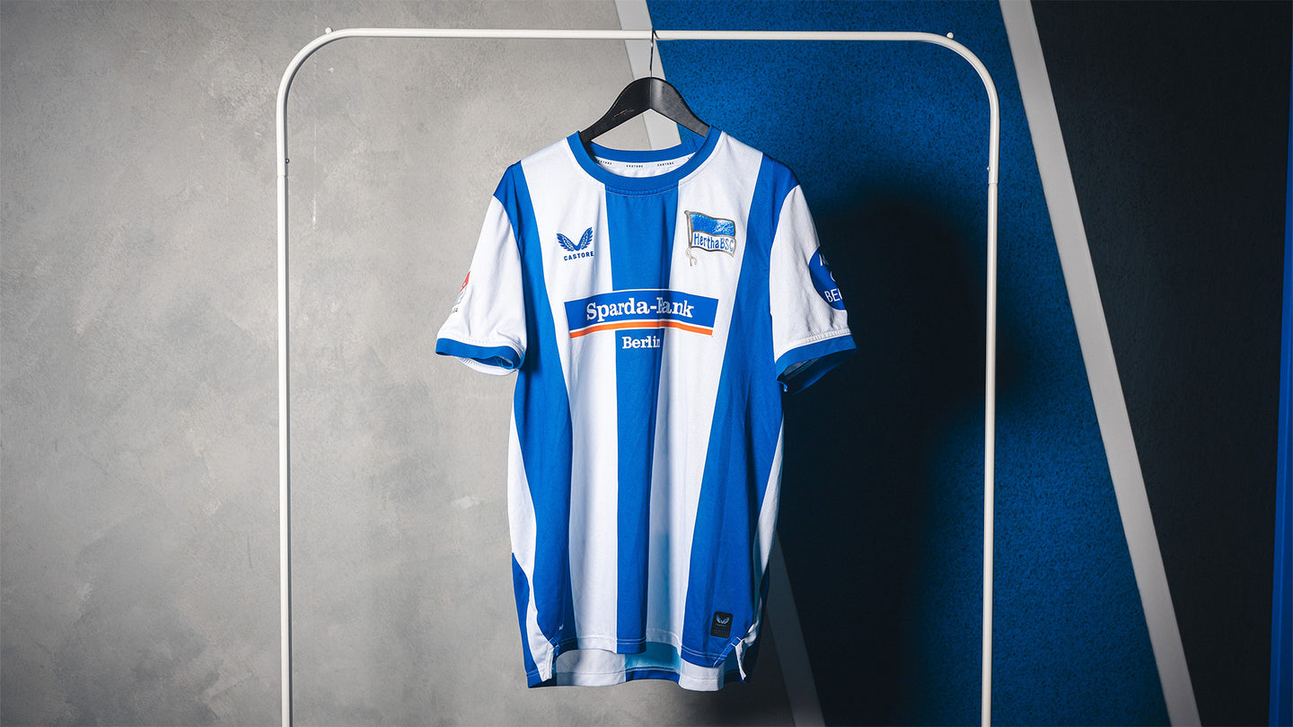 Hertha Matchworn Heimtrikot Pascal Klemens 41 #BTSVBSC Vorderseite
