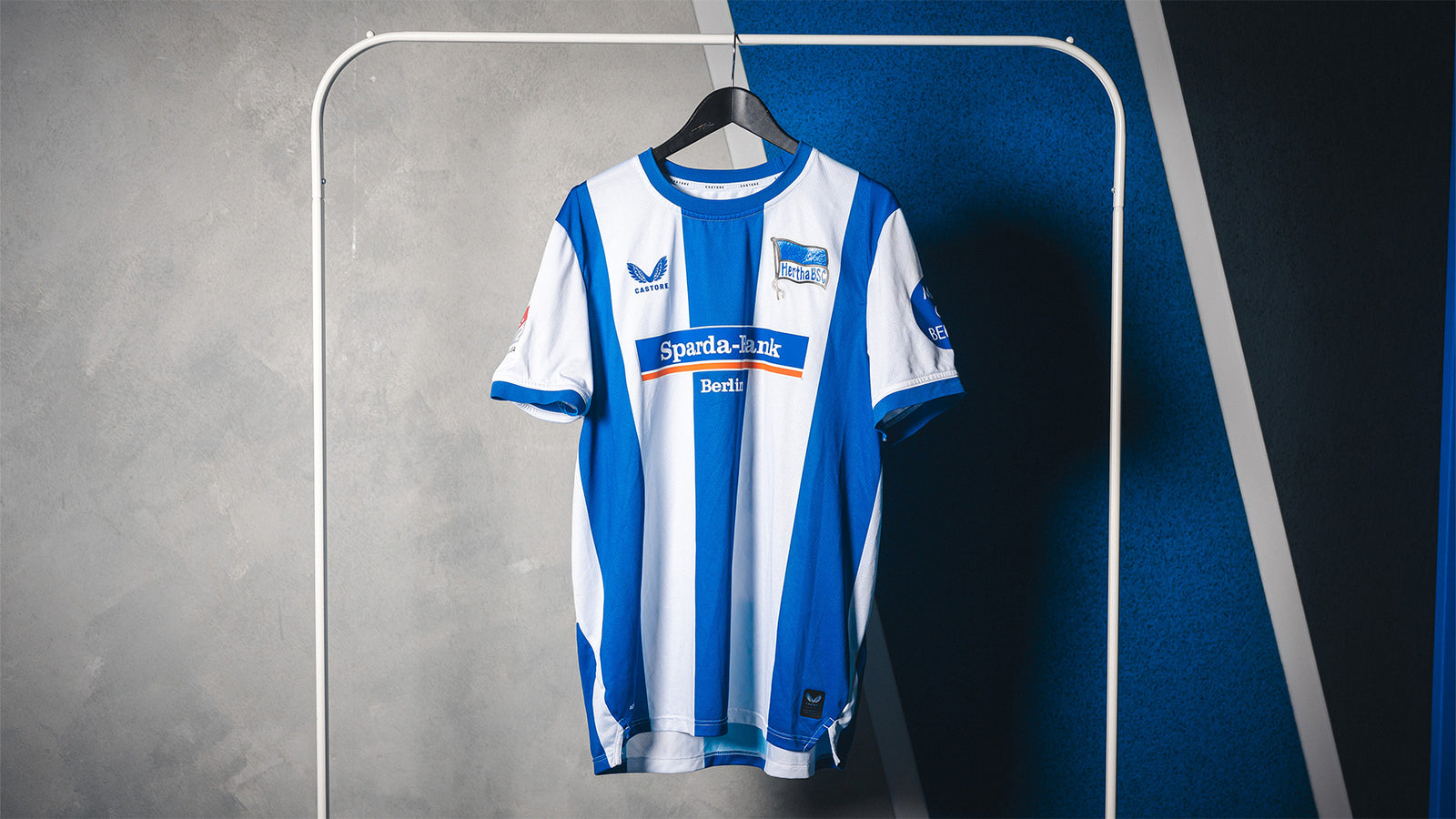 Hertha Matchworn Heimtrikot Pascal Klemens 41 #BTSVBSC Vorderseite