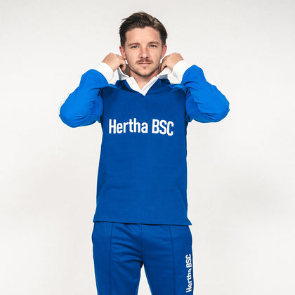 Hertha Polo Longsleeve Vintage an Mads Pedersen