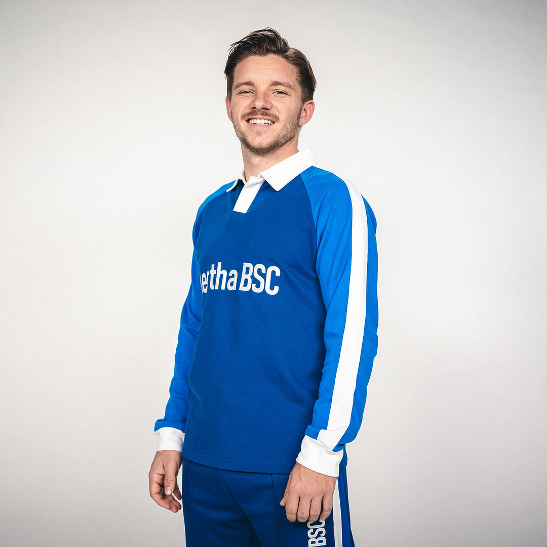 Hertha Polo Longsleeve Vintage Seitenansicht