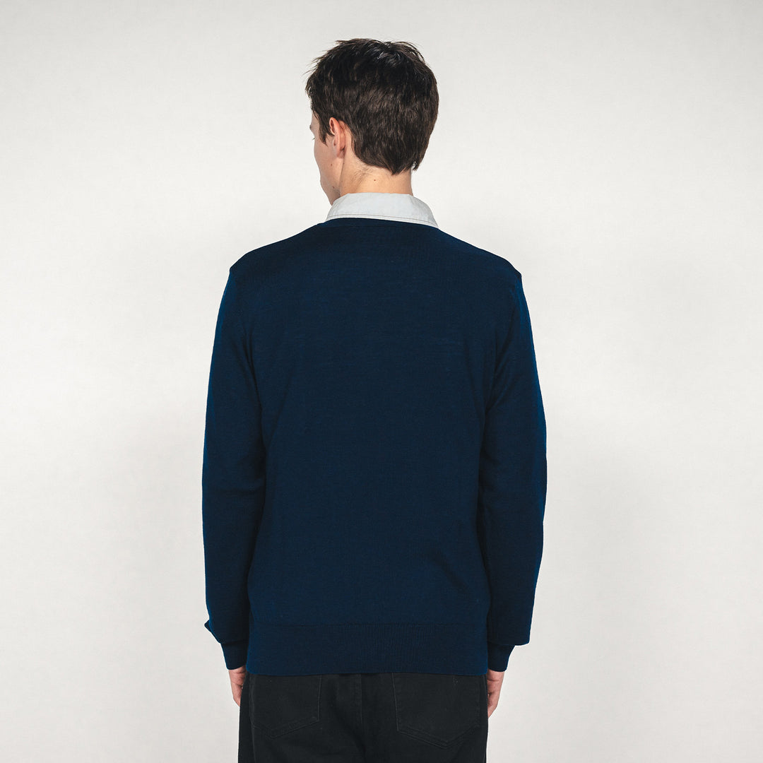 Hertha Pullover Merino Rückansicht