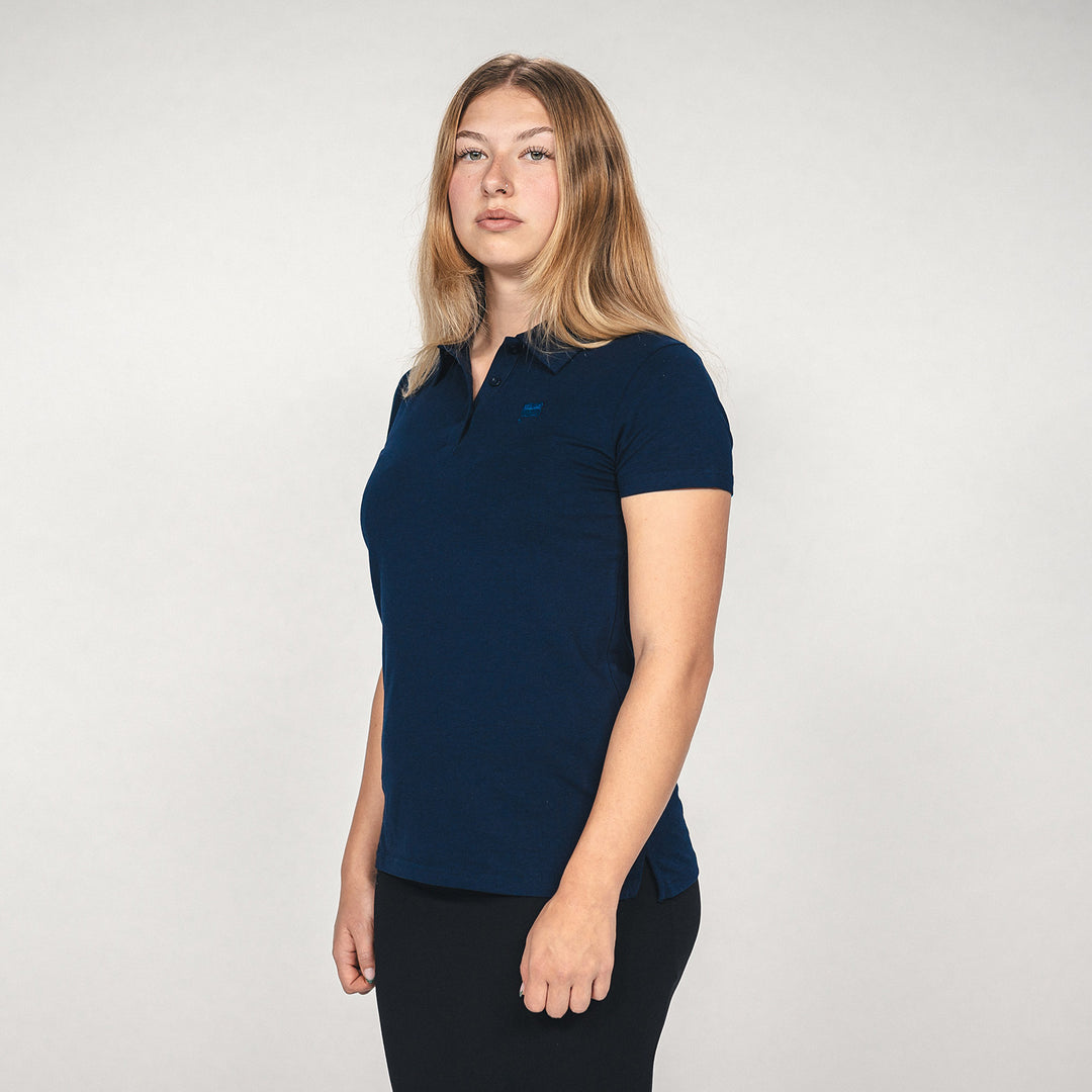 Hertha Poloshirt Business Damen Schrägansicht 
