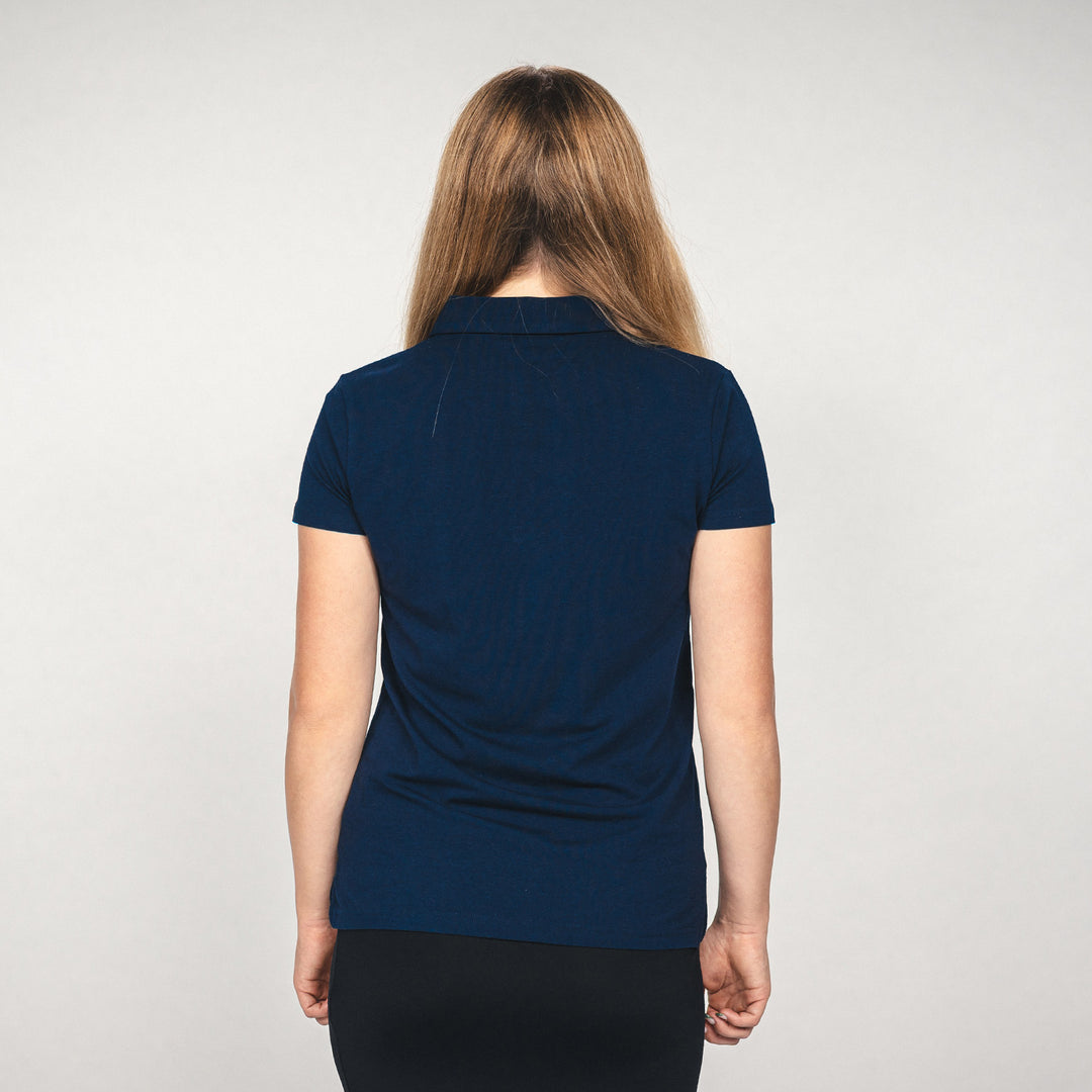 Hertha Poloshirt Business Damen Rückansicht