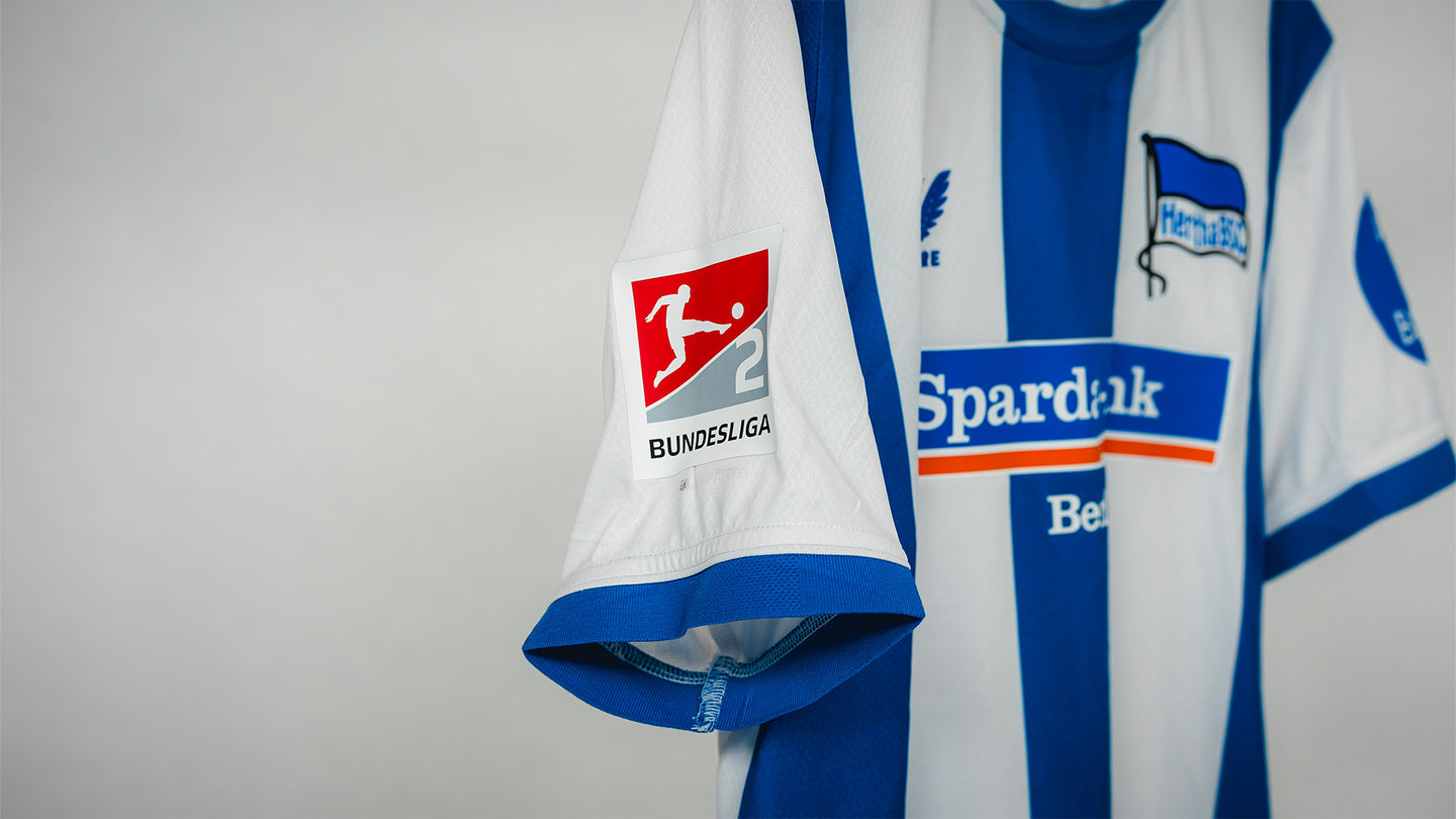 Hertha Matchworn Heimtrikot Brekalo 7 #BSCFCM Detail 2. Bundesliga