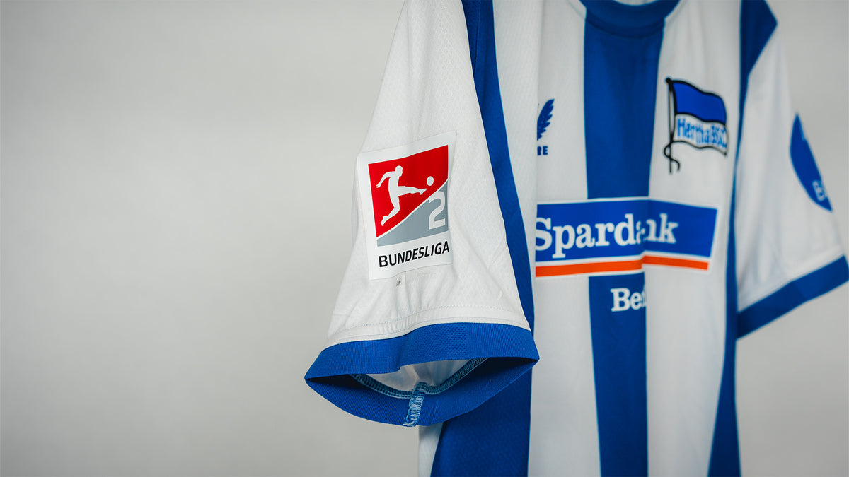 Hertha Matchworn Heimtrikot Brekalo 7 #BSCFCM Detail 2. Bundesliga