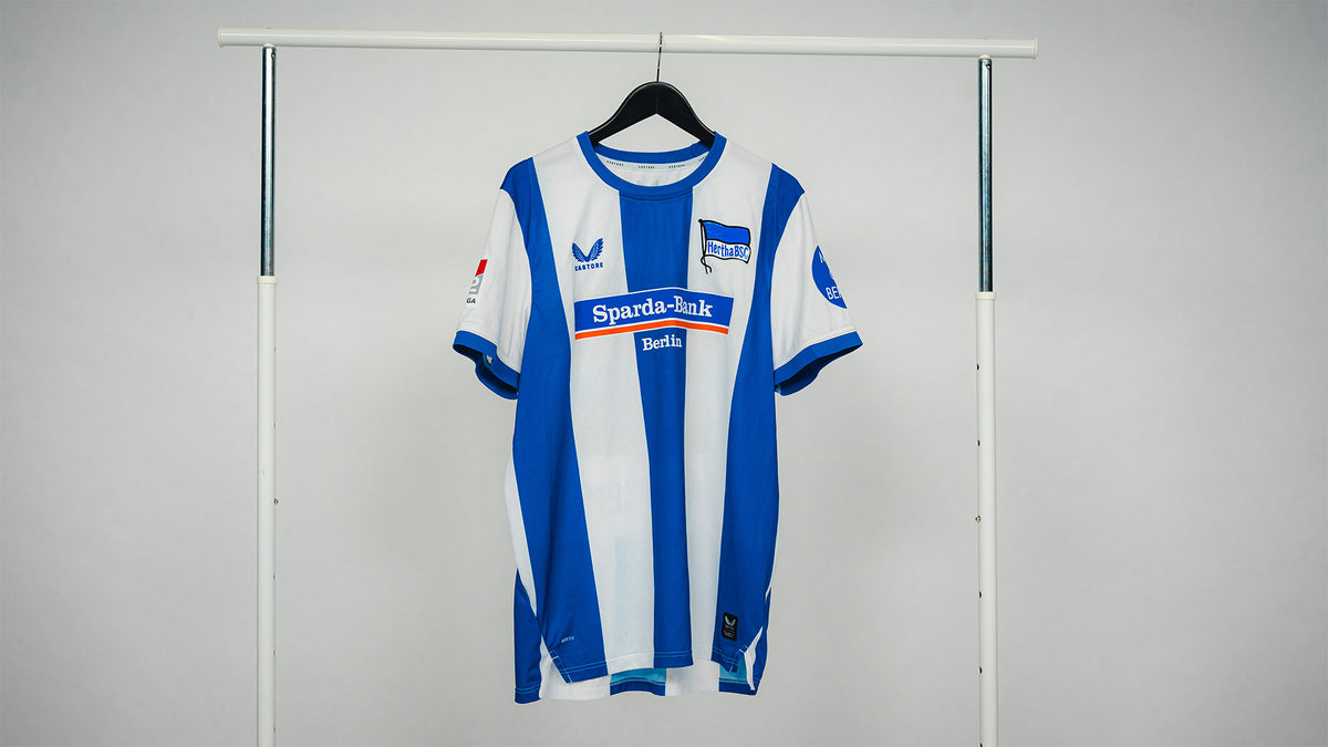 Hertha Matchworn Heimtrikot Brekalo 7 #BSCFCM Vorderseite