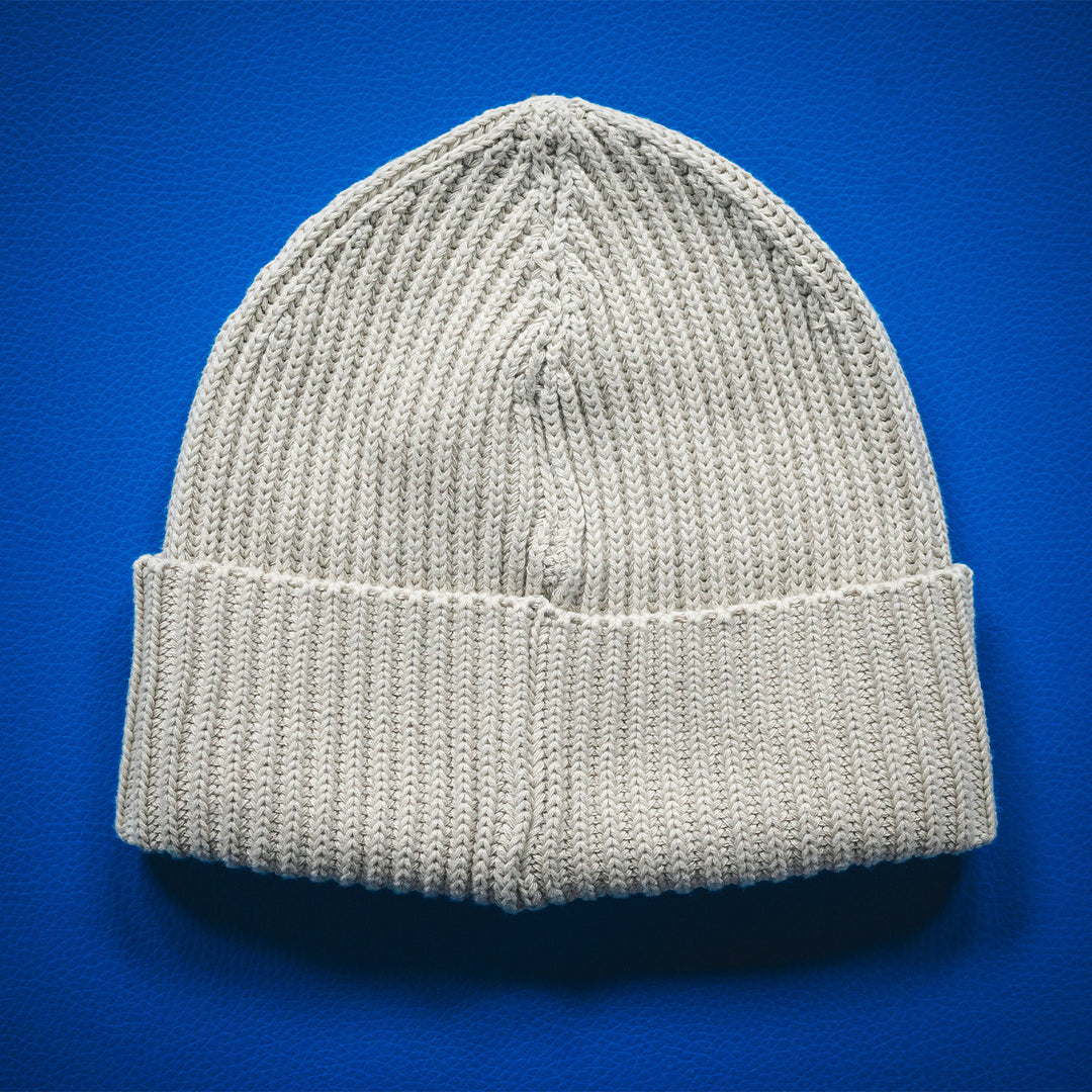 Mütze Fahne Strick Beige