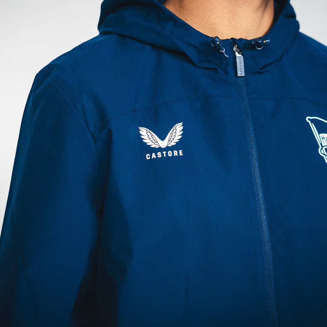 Regenjacke Castore navy Detail Castore