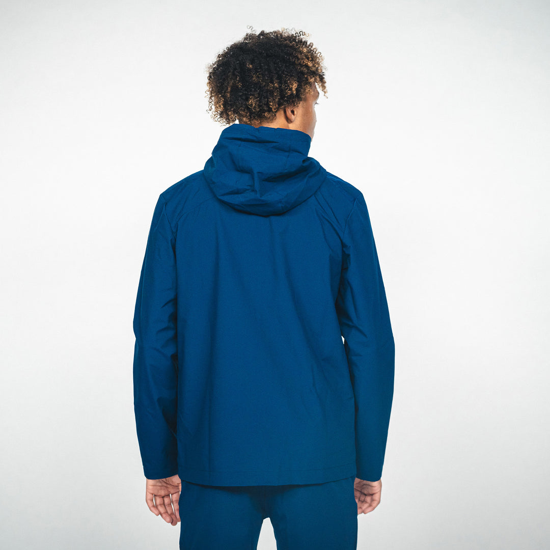 Regenjacke Castore navy Rückansicht