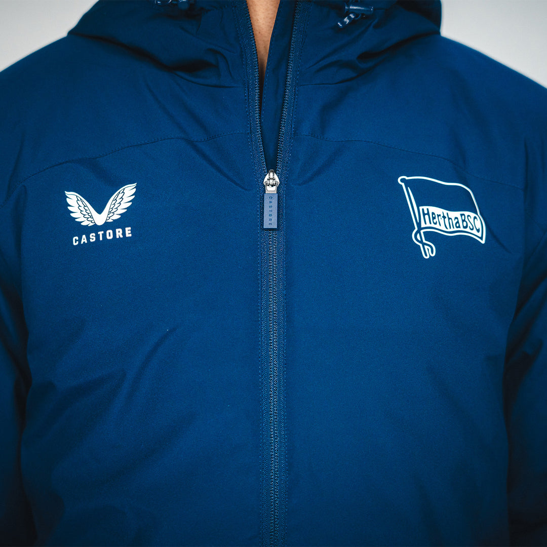 Winterjacke Castore navy Detailansicht