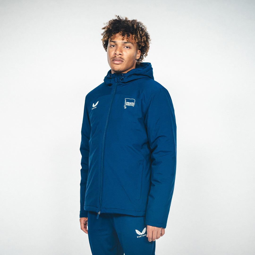 Winterjacke Castore navy Seitenansicht