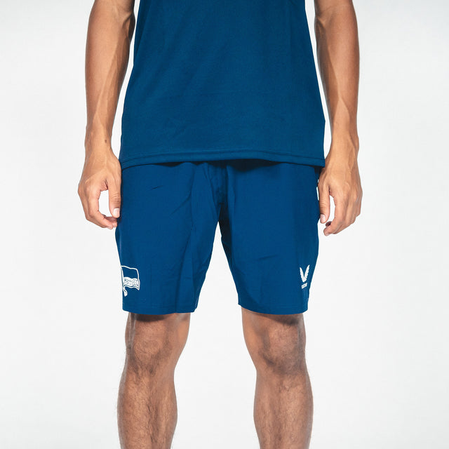 Hertha Trainingsshorts Castore mit Taschen navy Vorderansicht
