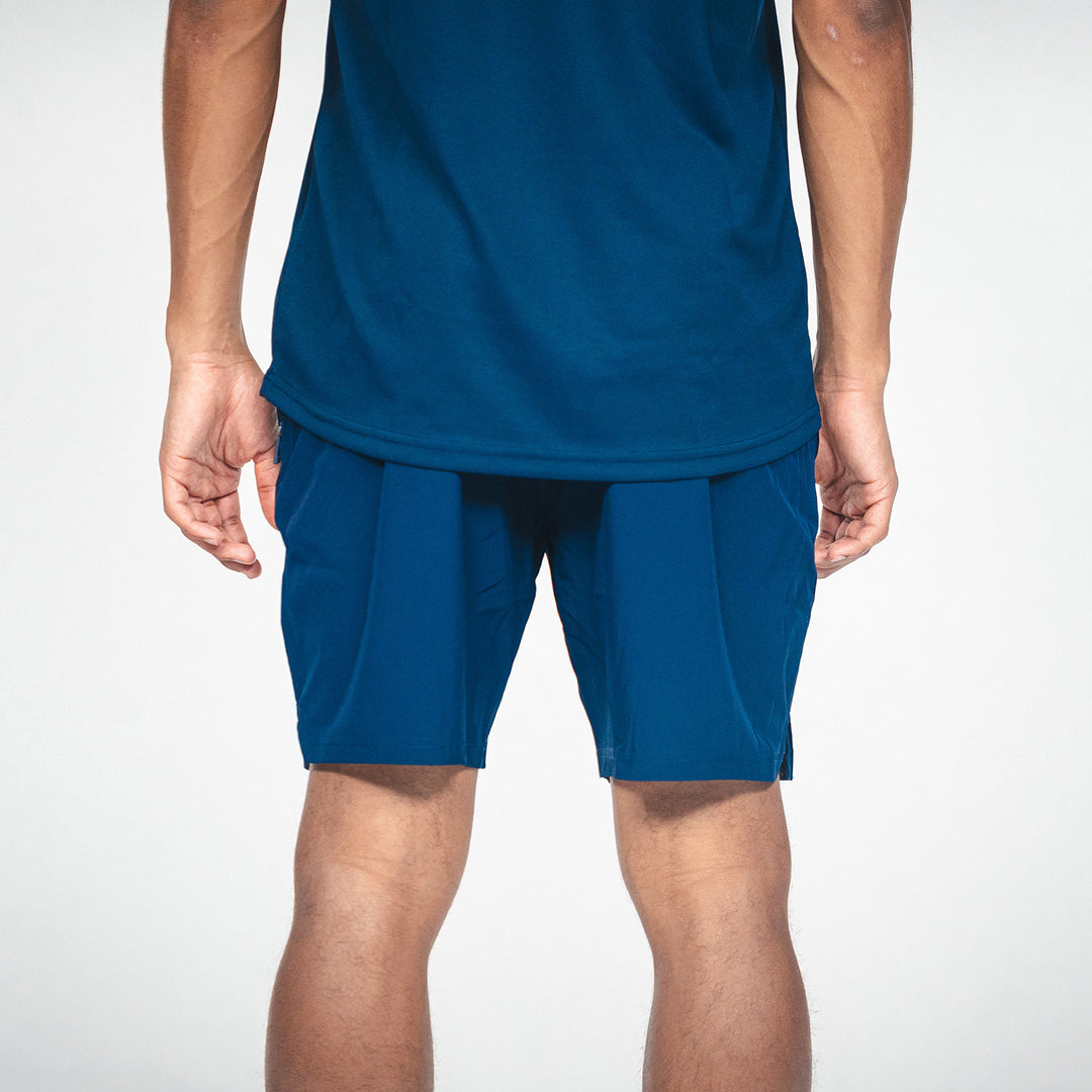Hertha Trainingsshorts Castore mit Taschen navy Rückansicht
