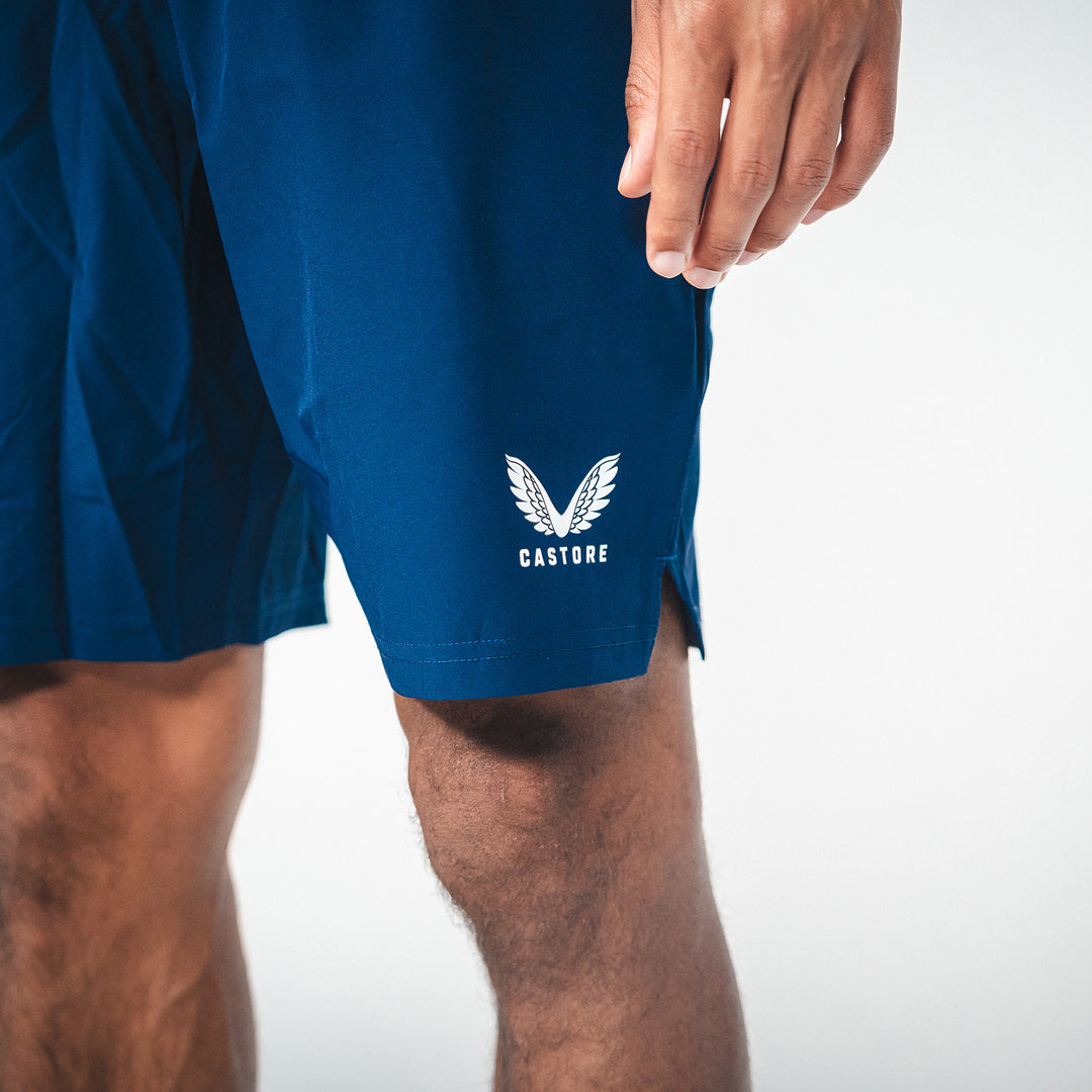 Hertha Trainingsshorts Castore mit Taschen navy Detail Castore Logo