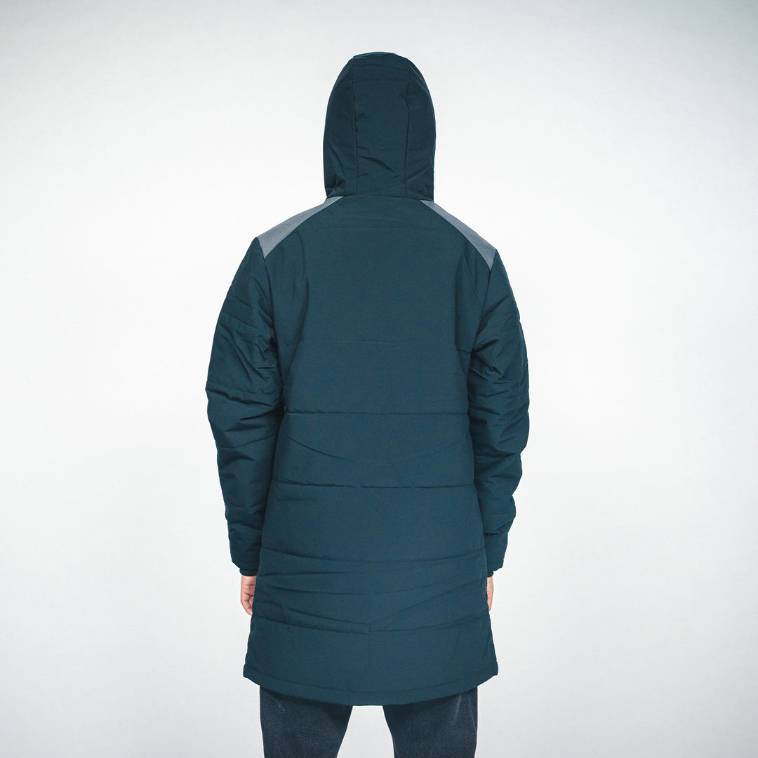 Hertha Winterjacke Profi 26/27 Rückansicht mit Kapuze