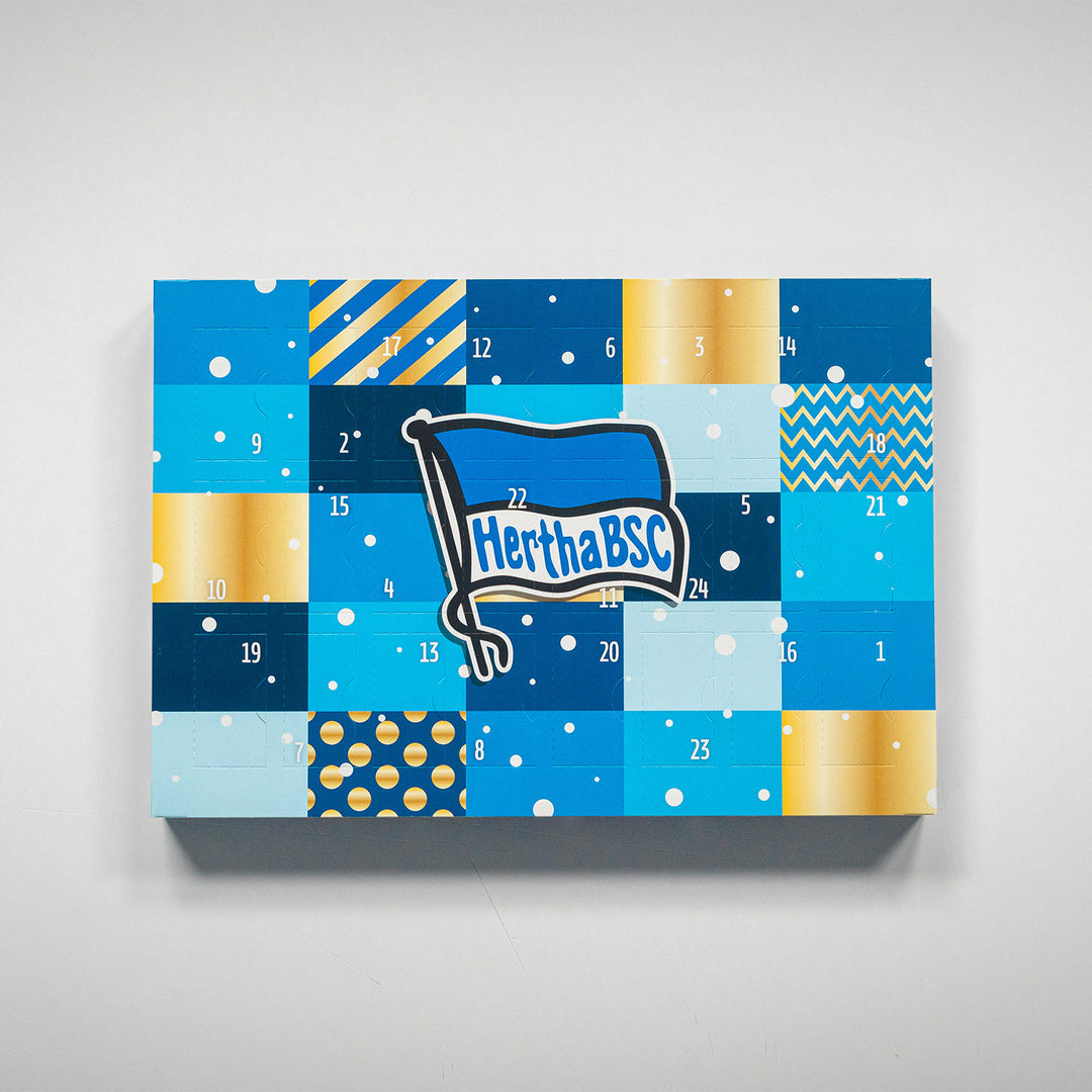 Hertha Adventskalender 2026 145g Vorderansicht
