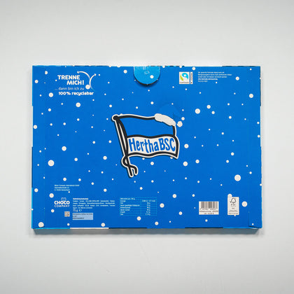 Hertha Adventskalender 2026 75g Rückansicht